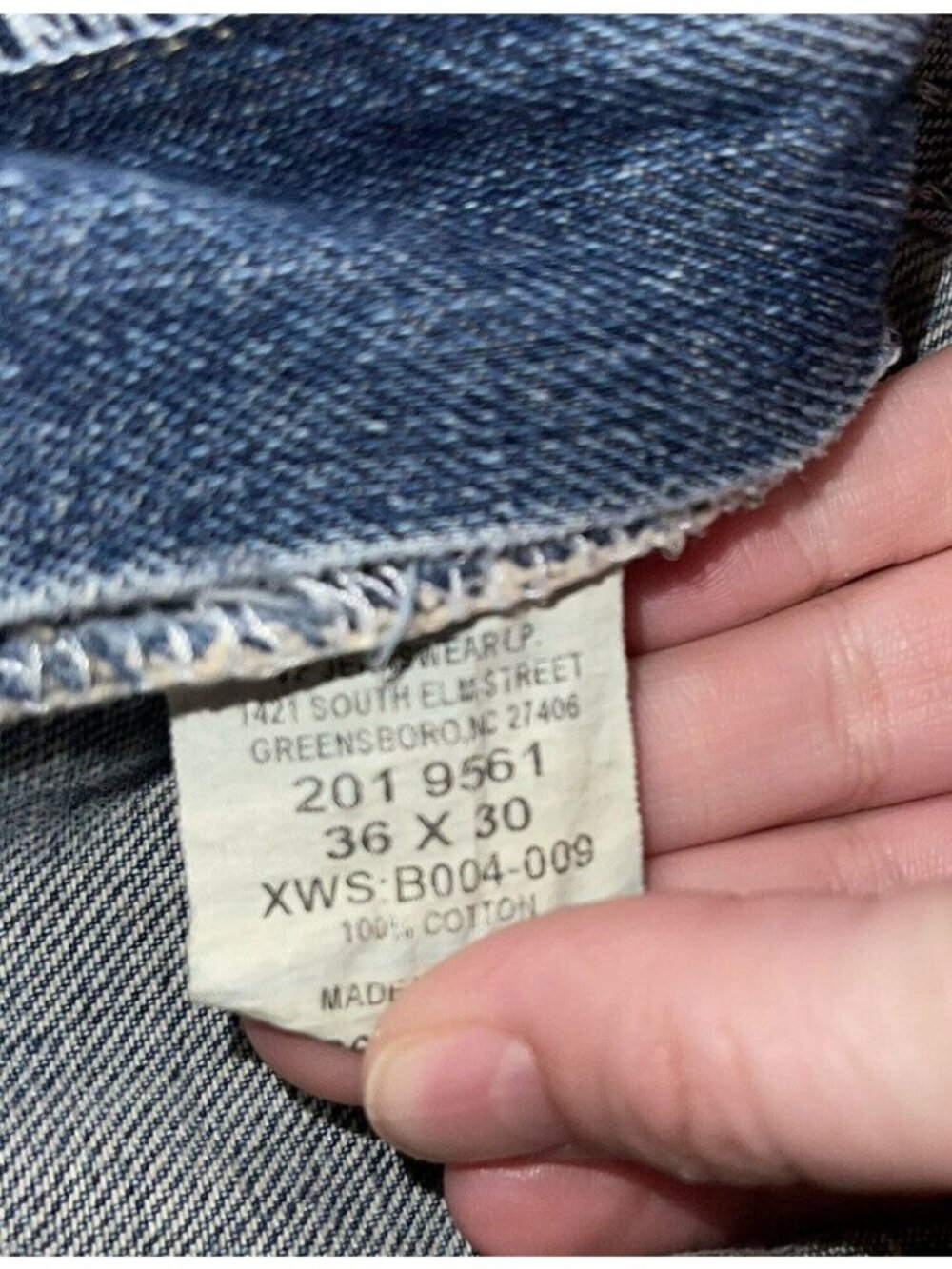 Lee’s Buddy Lee Registered Lawton Relaxed Straight Jeans Sz 36x30 Medium Wash - Picture 7 of 11
